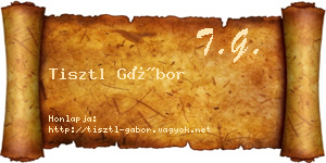 Tisztl Gábor névjegykártya